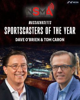 Congratulations to Dave and TC - two of our favorite BoSox emcees - Courtesy NESN